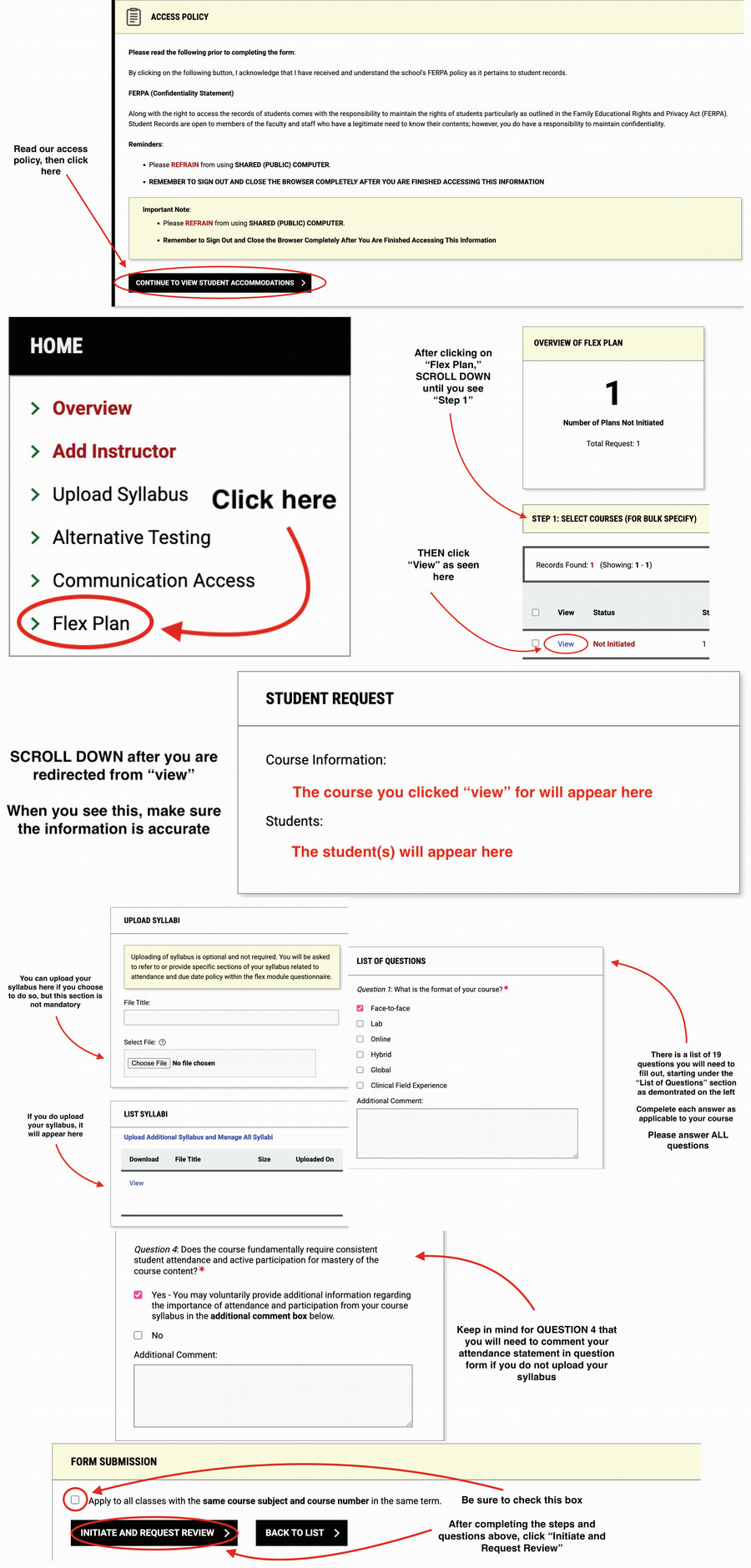 Flex Tutorial for Instructors